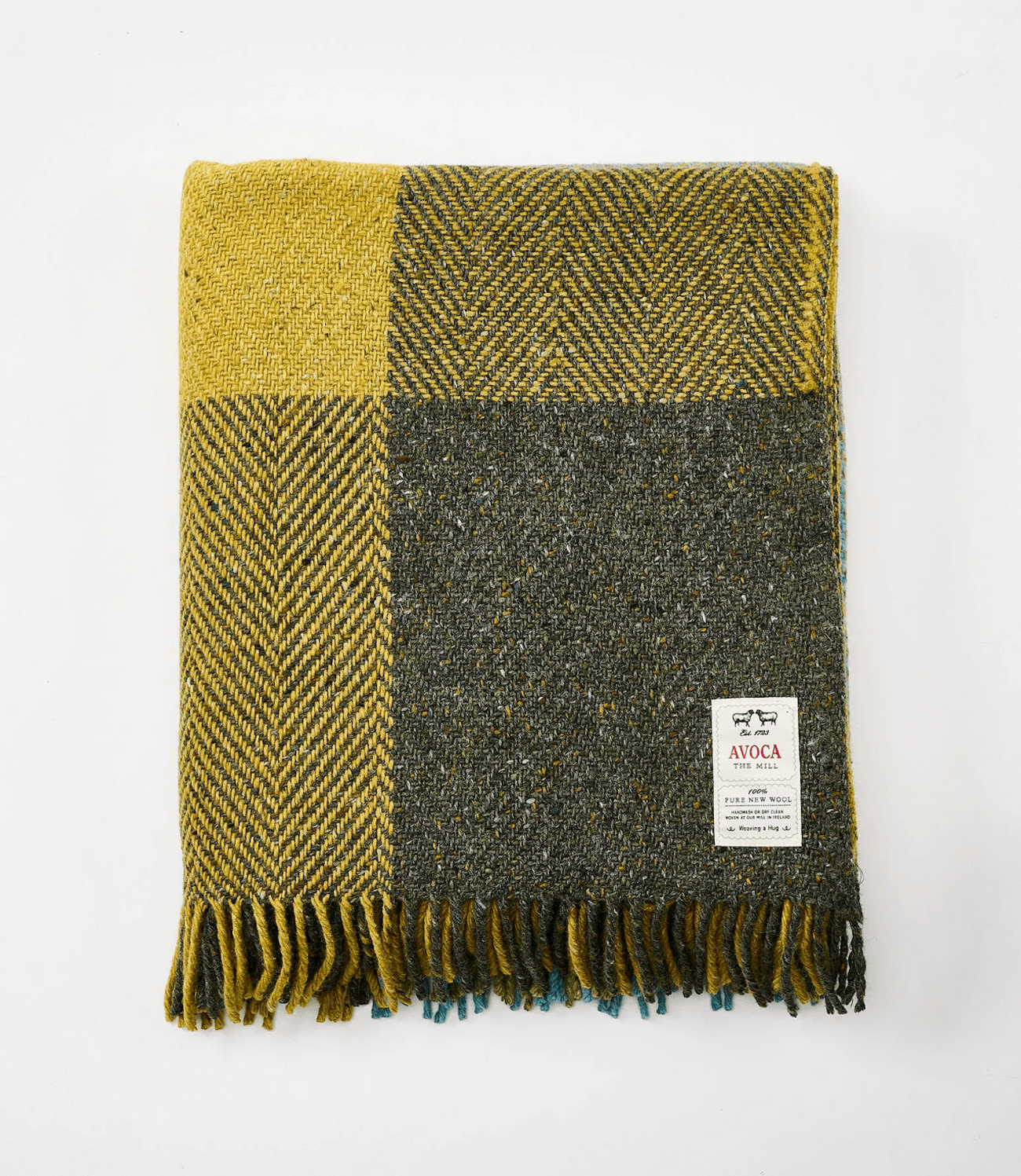 Avoca plaid Green Hills en Donegal Tweed