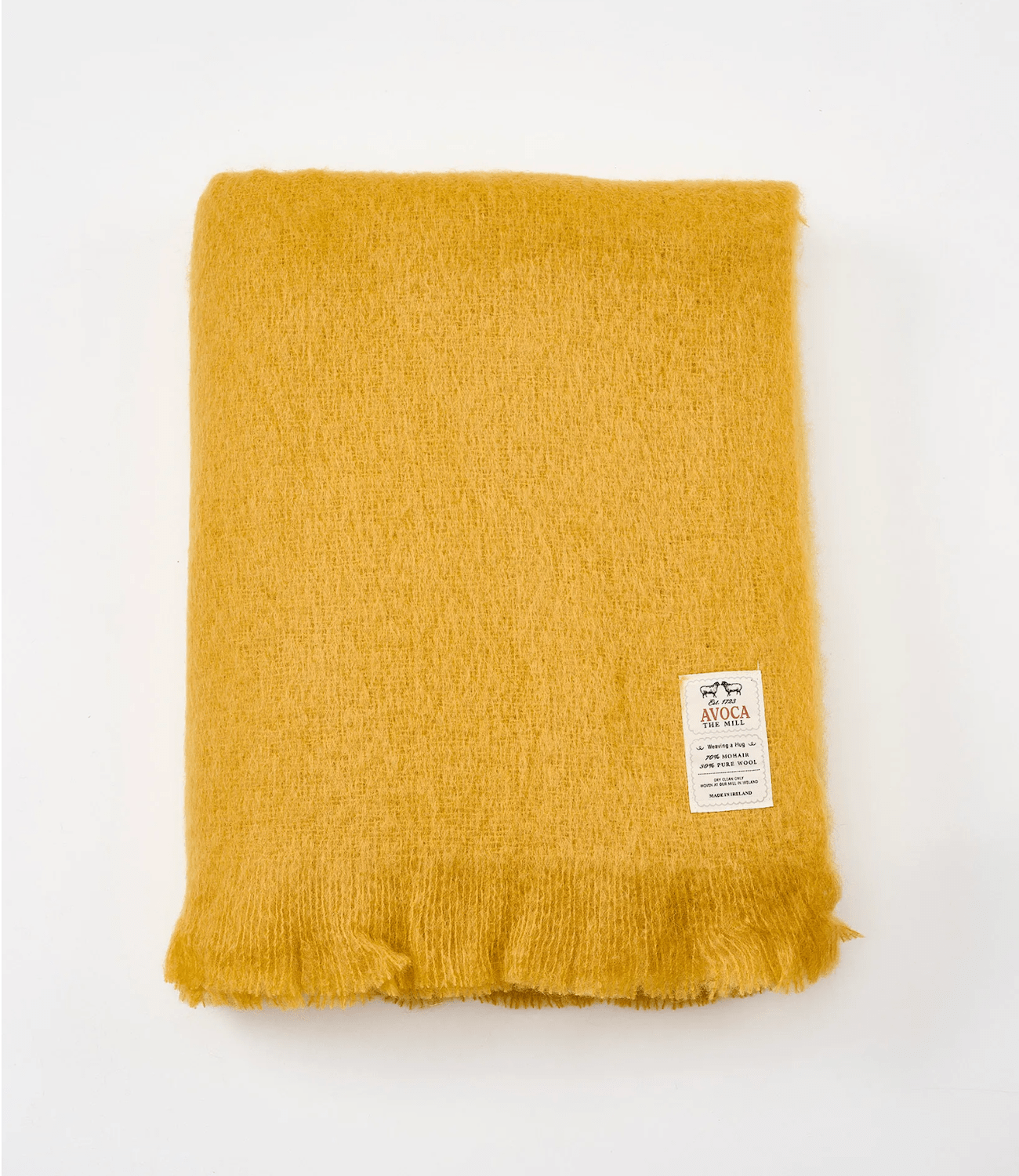 Avoca plaid en mohair Amber