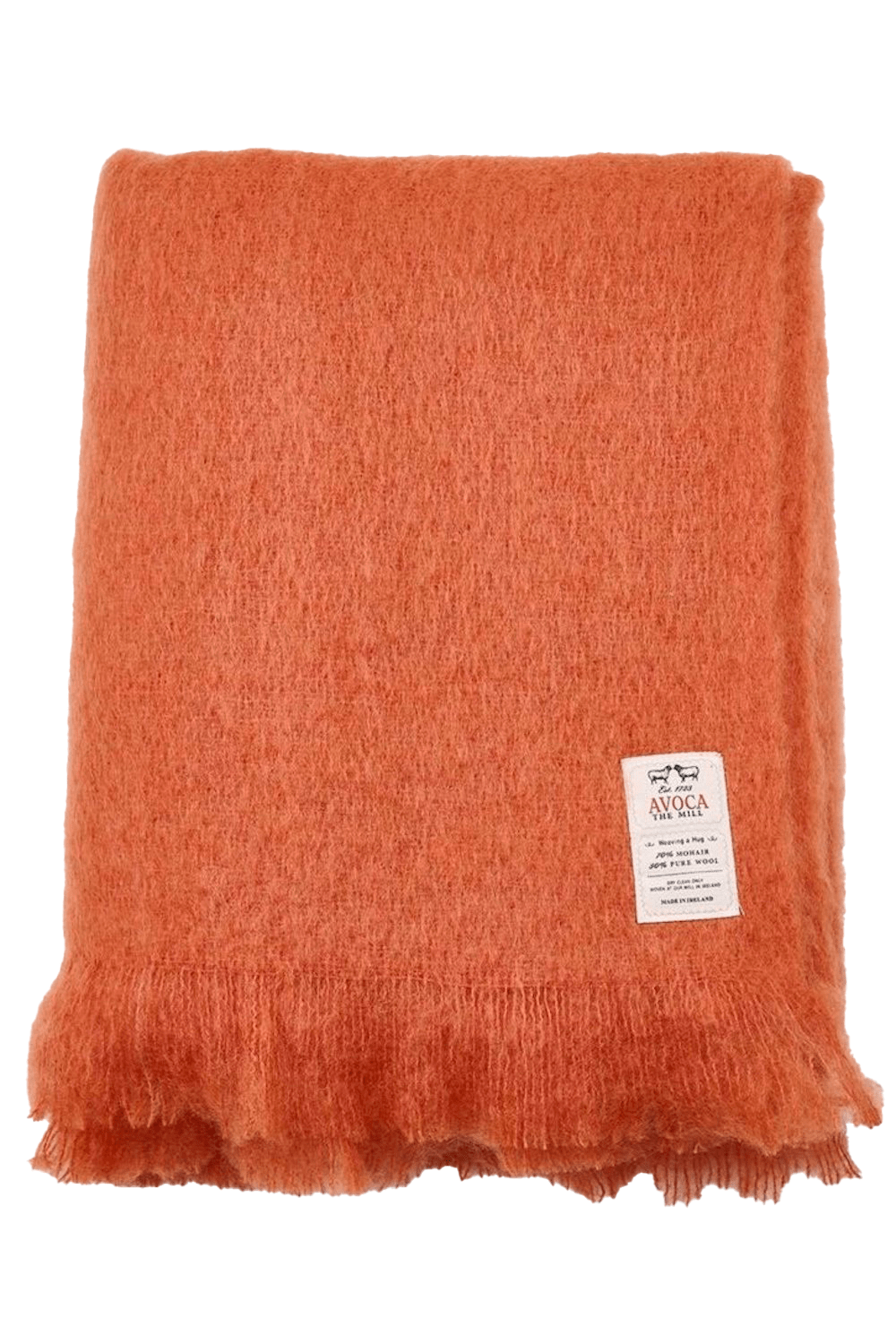 Avoca plaid en mohair Russet