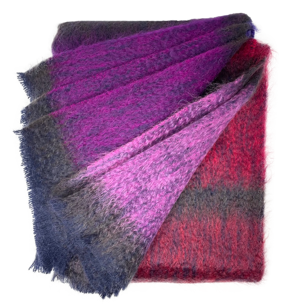 Green Grove Weavers Prism throw Rosetti