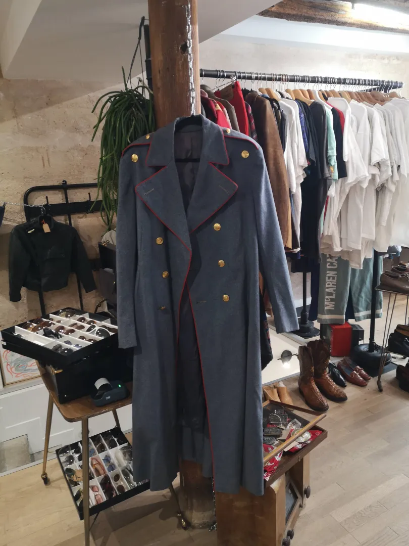 Manteau vintage style uniforme militaire